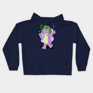 Spike with Headphones Kids Hoodie